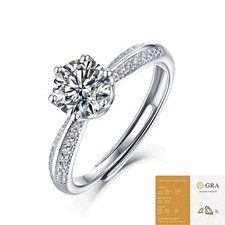 1 Carat Moissanite 925 Silver