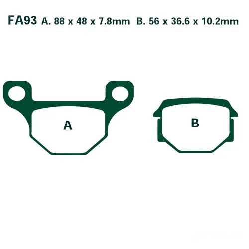Bremsbelag ebc fa093 - bremsbelag,