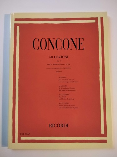 Concone lezioni op 9 - -,