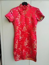 vestito stile cinese vintage / ricamato / ottime condizioni