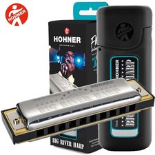 Hohner Big River Arpa Armonica diatonica con custodia chiave di C#/Db BGRVR-DB