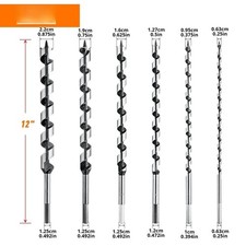 6 Pezzi Punte a Coclea Spirale