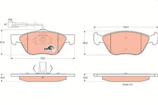 TRW Pastiglie Freno GDB1212 Alfa Romeo 145 (1994->) 1,8 - 103kw 140cv 16v 