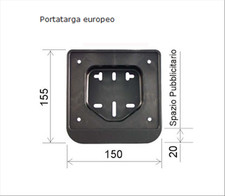 PORTATARGA CICLOMOTORE E