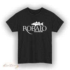 T-shirt uomo Robalo Marine logo consegna veloce maglietta divertente made in USA