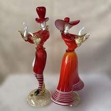 Coppia di bambole in vetro