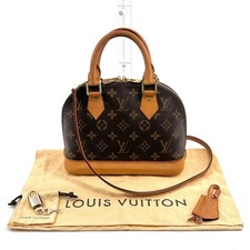 Borsa a mano Louis Vuitton Alma bb monogramma manico superiore 2 vie tracolla autentica