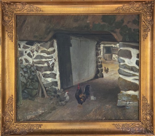 Antico dipinto olio harald - antico,
