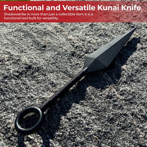 Shadowstrike solid steel kunai - steel,