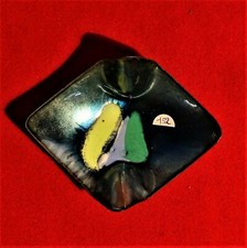 🟡 DESIGN PAOLO DE POLI CIOTOLA IN RAME SMALTATO EPOCA 1950 - A-152