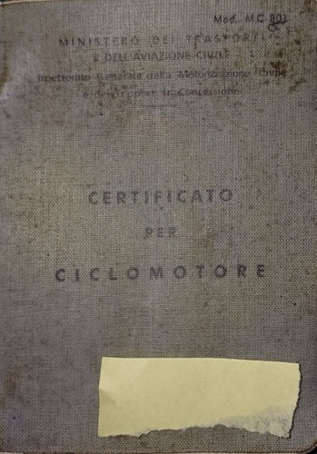 Libretto libretti vespa ciao - vespa,