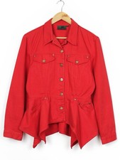 Giacca jeans rossa Jean Paul Gaultier Junior anni 80, taglia 46
