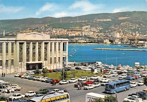 Cartolina trieste stazione - cartolina,