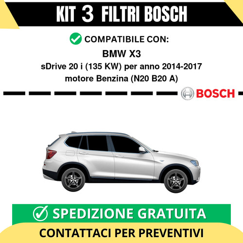 Kit bosch filtri tagliando - 3,