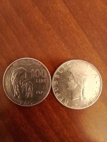 100 lire commemorative fao - lire,