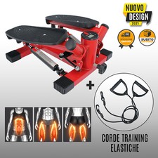 FITNESS STEP UP CON BANDE RESISTENZE STEPPER VERTICALE PEDANA CON INESTETISMI