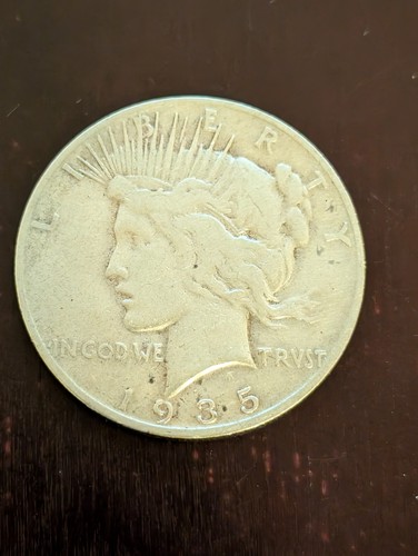 One peace dollar - one, e