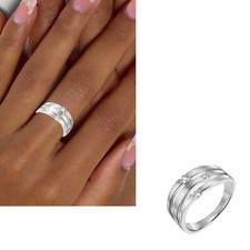 Diamantring 585 echt Weißgold