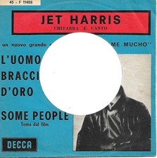 JET HARRIS - L'UOMO DAL BRACCIO D'ORO / SOME PEOPLE  (SOLO COPERTINA FORATA)