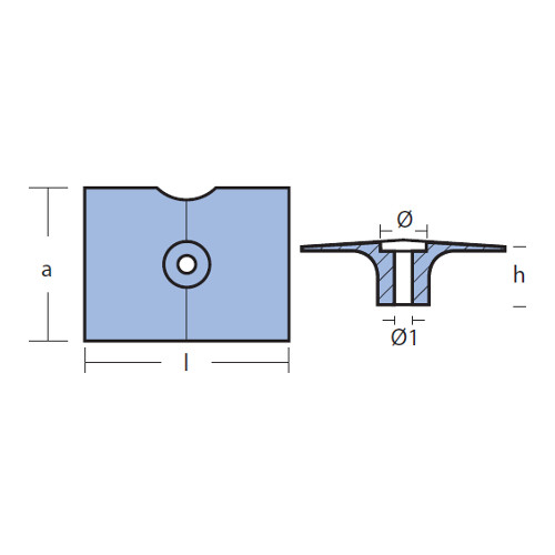 Tecnoseal 01135al anodo placca - 01135al,