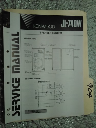Kenwood 740w manuale di - kenwood,
