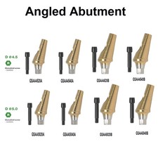 Pilastro angolare regolare per impianti Osstem Hiossen Ø4,5/5,0 mm 17° 30° angolato