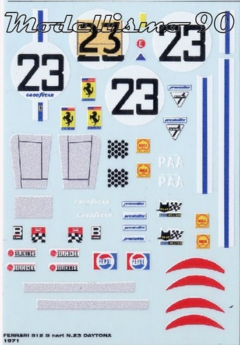 Decal ferrari 512s - decal,