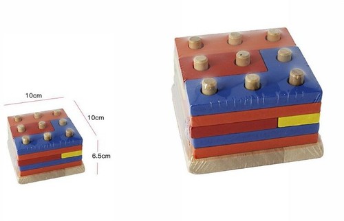 Gioco legno mattoncini - in,