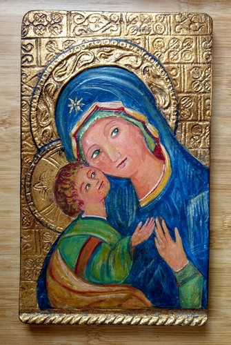 Quadro religioso foglia - , oro