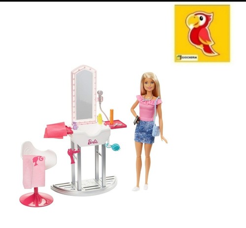 Barbie bambola bionda salone - bambola,