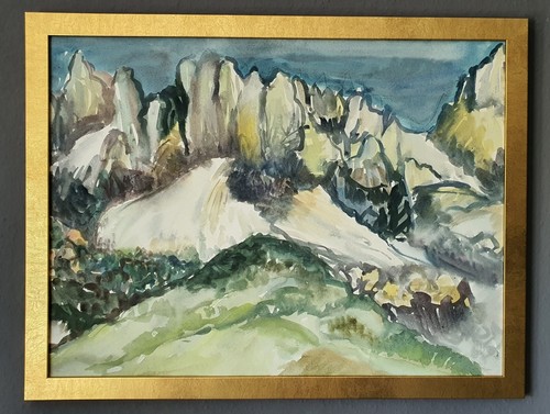 Gemälde aquarell elfriede - gemälde,