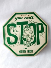 Insegna Stop Vintage Vinile