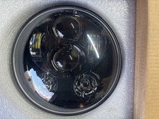 Faro LED 5.75" Nero per Harley-Davidson Sportster Fanale Anteriore Omologato DOT