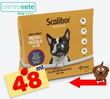 Collare SCALIBOR 48 Cm → ANTIPARASSITARIO per CANI di Taglia Medio Piccola