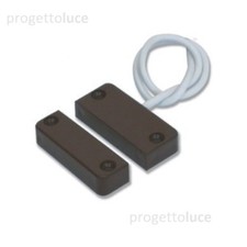 CONTATTO MAGNETICO C58M HILTRON PER PORTE E FINESTRE MARRONE