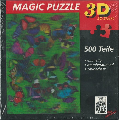 Puzzle king cards - king, 3d