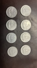 8 Monete da 5 Lire Del 1954