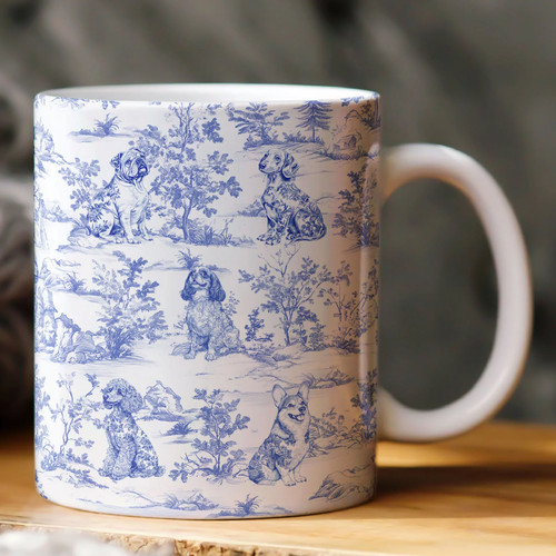 Toile jouy amante dei cani - jouy,