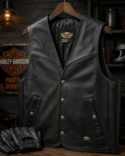 Gilet vintage harley - vintage, harley-davidson