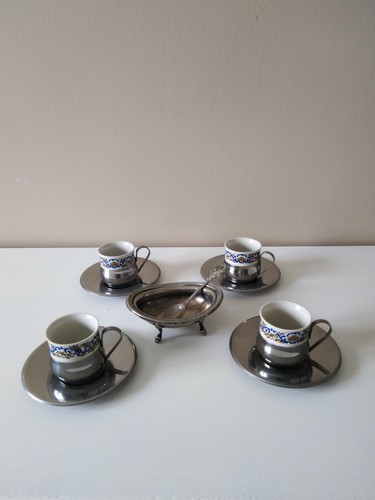 Vecchio servizio caffè - servizio,