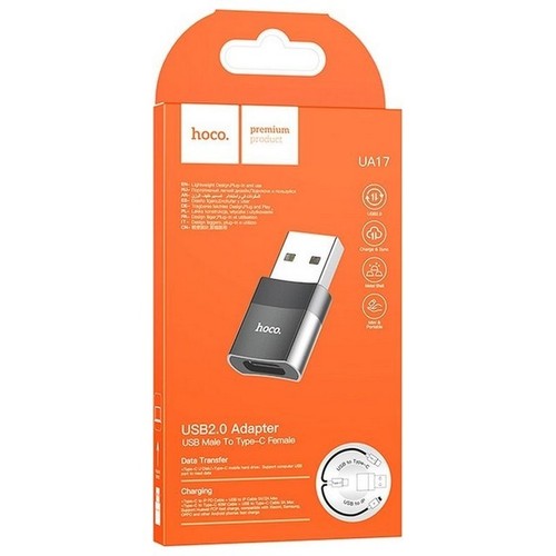 Hoco adattatore usb femmina - usb-c,
