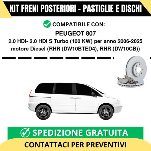 Kit freni posteriori per - posteriori,