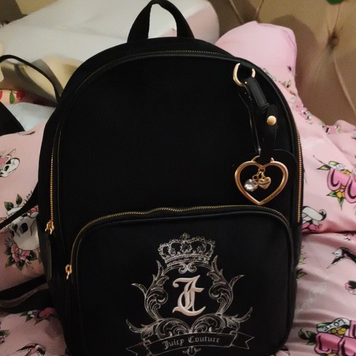 Zaino juicy couture nero logo - zaino,