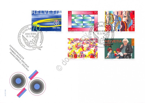 Fdc svizzera 1996 - fdc,