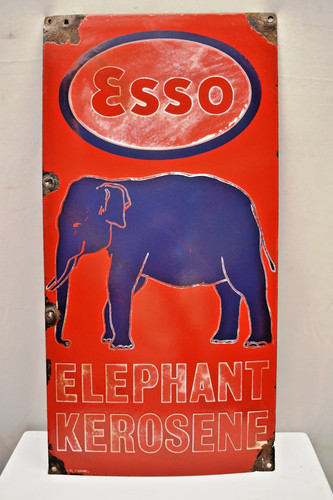 Insegna pompa carburante esso - insegna,