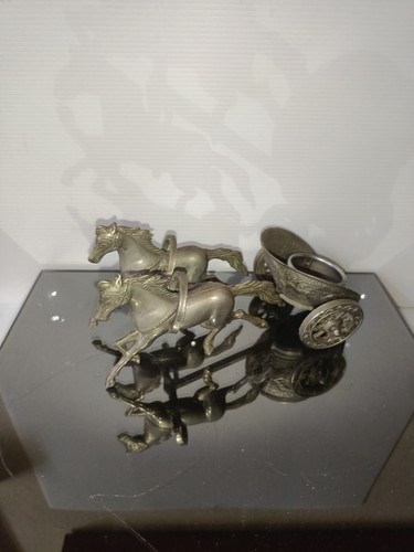 Biga con cavalli metallo - biga,