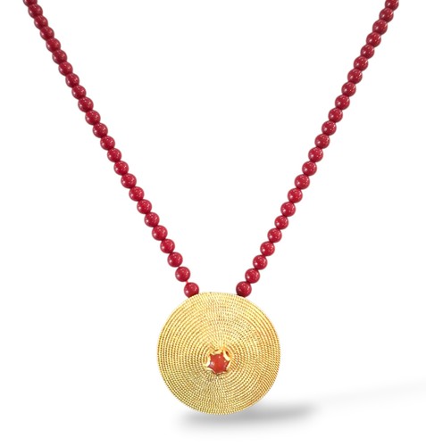 Collana con pendente - con, corbula