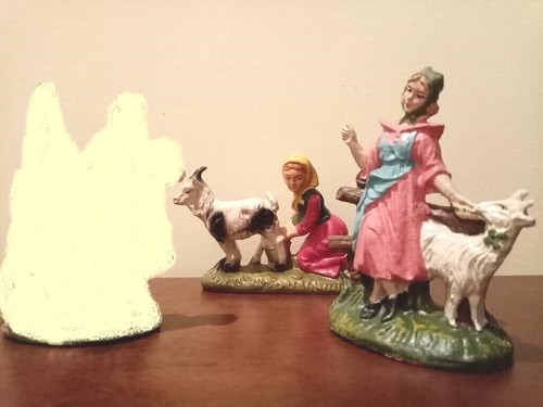 Antichi pastori per presepe - antichi,