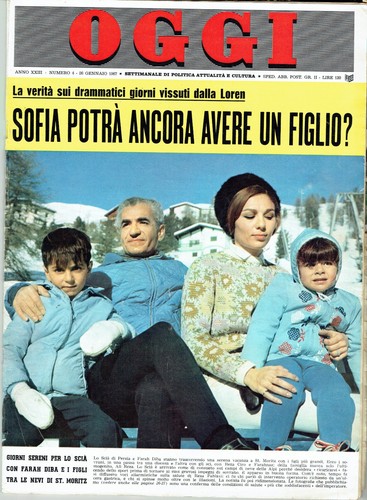 Oggi 1967 farah diba gianni - 1967/4=farah, diba=gianni