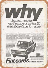 Metal sign 1972 - sign,